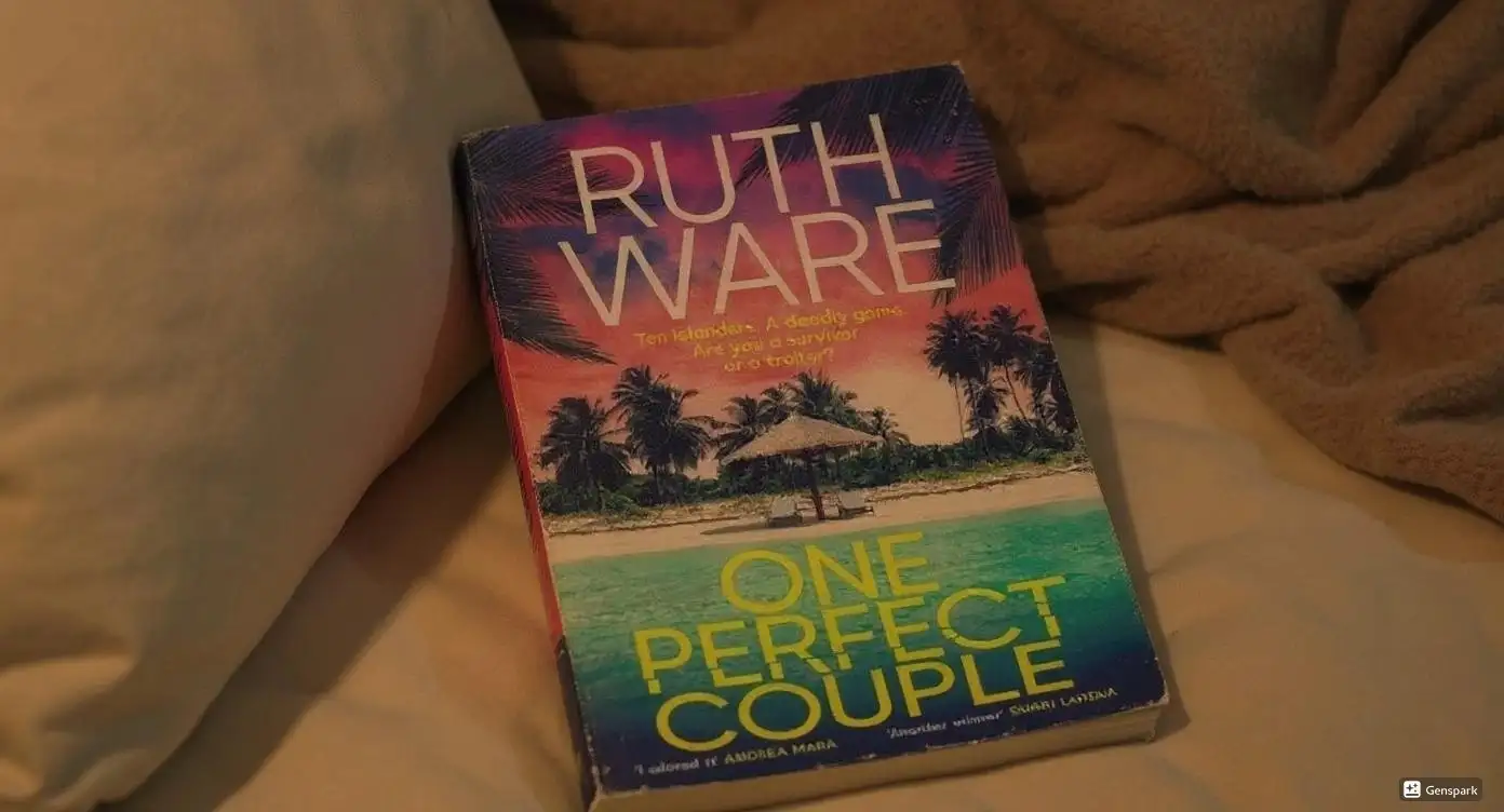 One Perfect Couple by Ruth Ware Book Review by Som Dutt from https://dionysusreviews.com AI Image