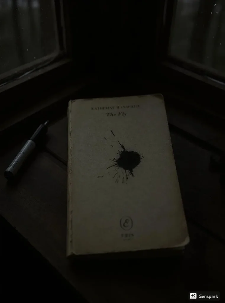 The Fly by Katherine Mansfield Book Review by Som Dutt from https://dionysusreviews.com AI Image