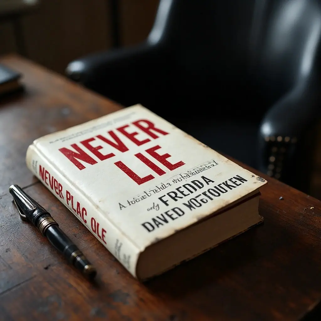 Never Lie by Freida McFadden Book Review by Som Dutt from https://dionysusreviews.com AI Image