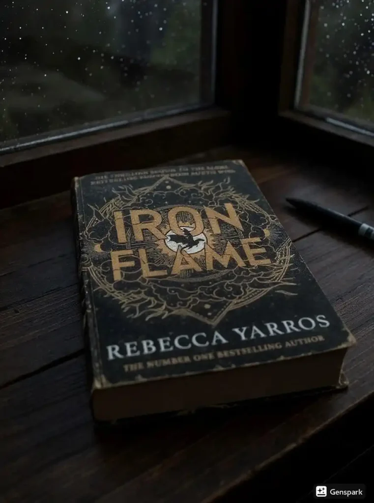 Iron Flame by Rebecca Yarros Book Review by Som Dutt from https://dionysusreviews.com AI Image