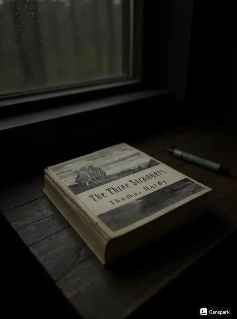 The Three Strangers by Thomas Hardy Book Review by Som Dutt from https://dionysusreviews.com AI Image