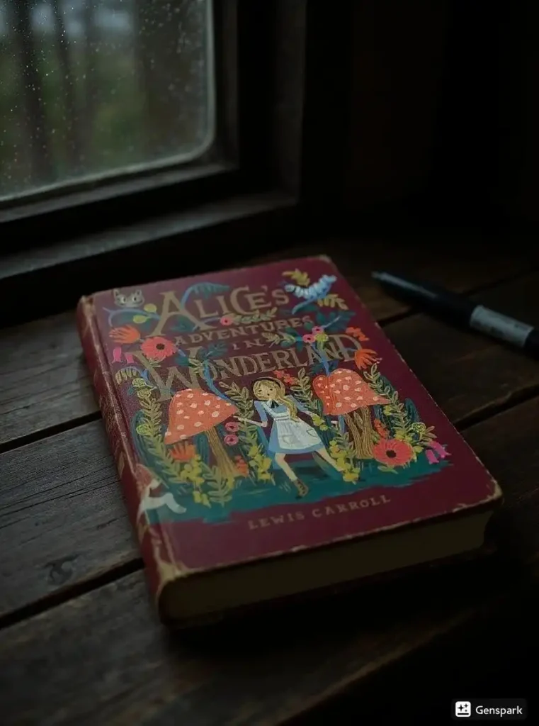 Alice’s Adventures in Wonderland by Lewis Carroll Book Review by Som Dutt from https://dionysusreviews.com AI Image