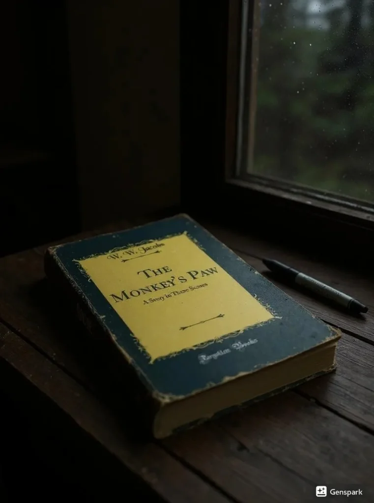 The Monkey’s Paw by W. W. Jacobs Book Review by Som Dutt from https://dionysusreviews.com AI Image