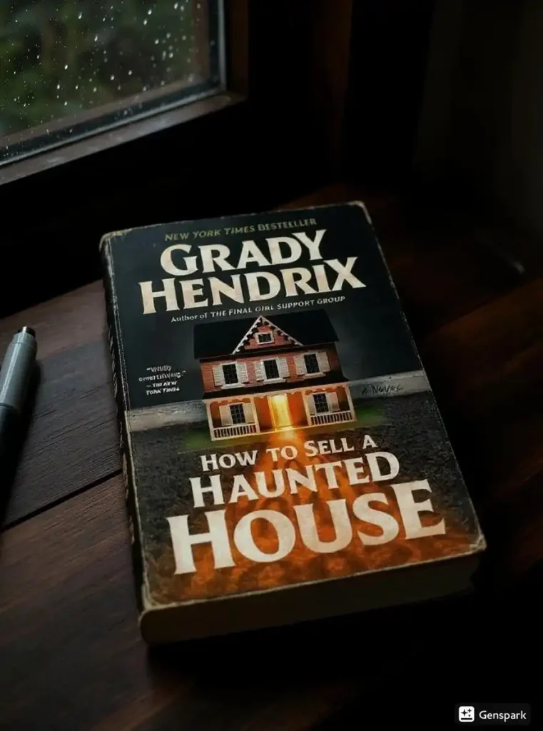 How To Sell A Haunted House By Grady Hendrix Book Review by Som Dutt from https://dionysusreviews.com AI Image