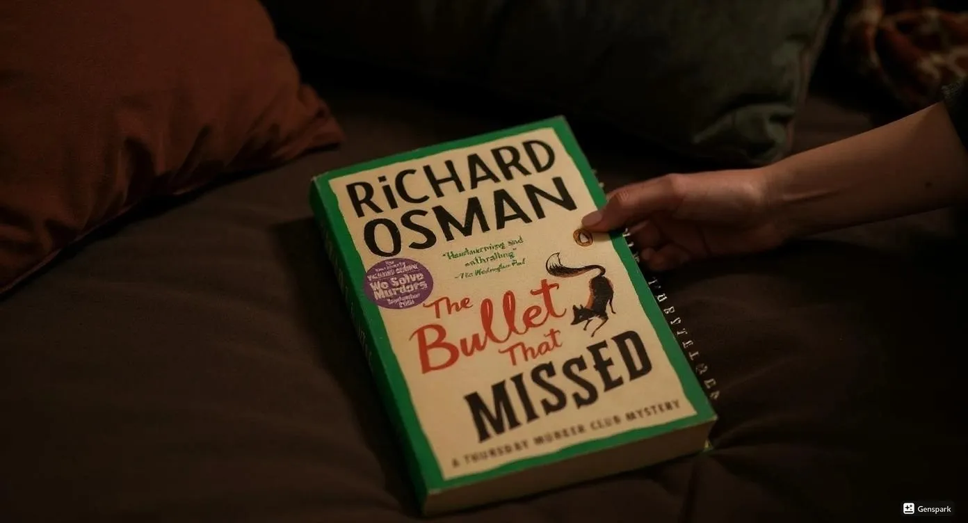 The Bullet That Missed By Richard Osman Book Review by Som Dutt from https://dionysusreviews.com AI Image