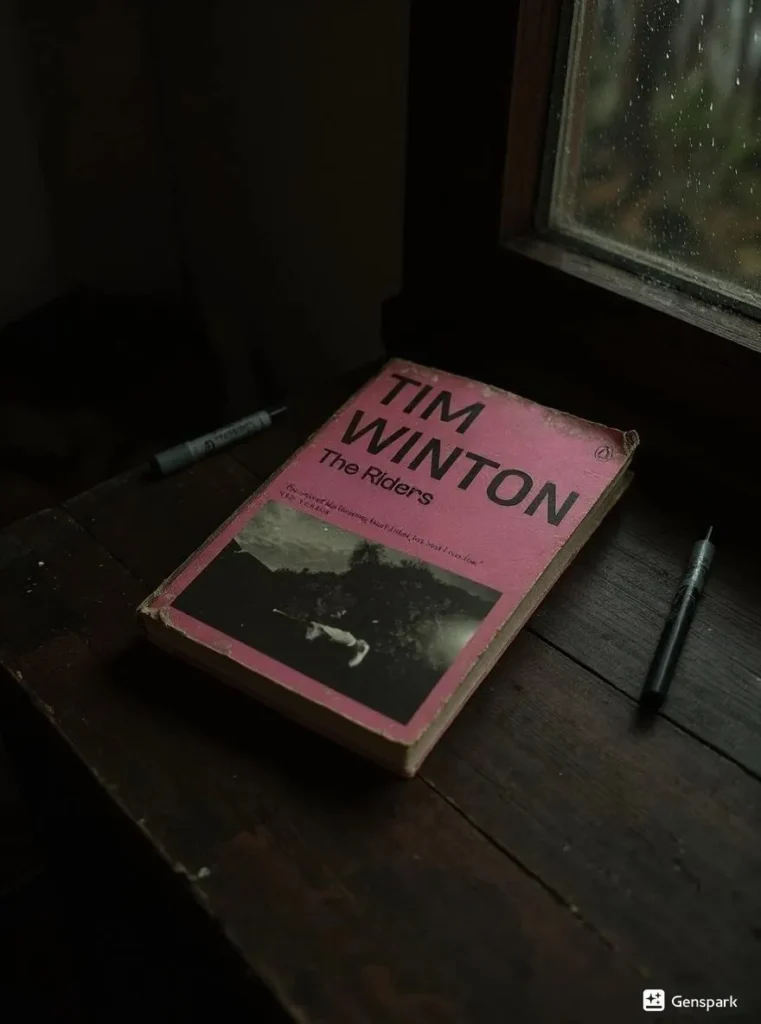 The Riders by Tim Winton Book Review by Som Dutt from https://dionysusreviews.com AI Image