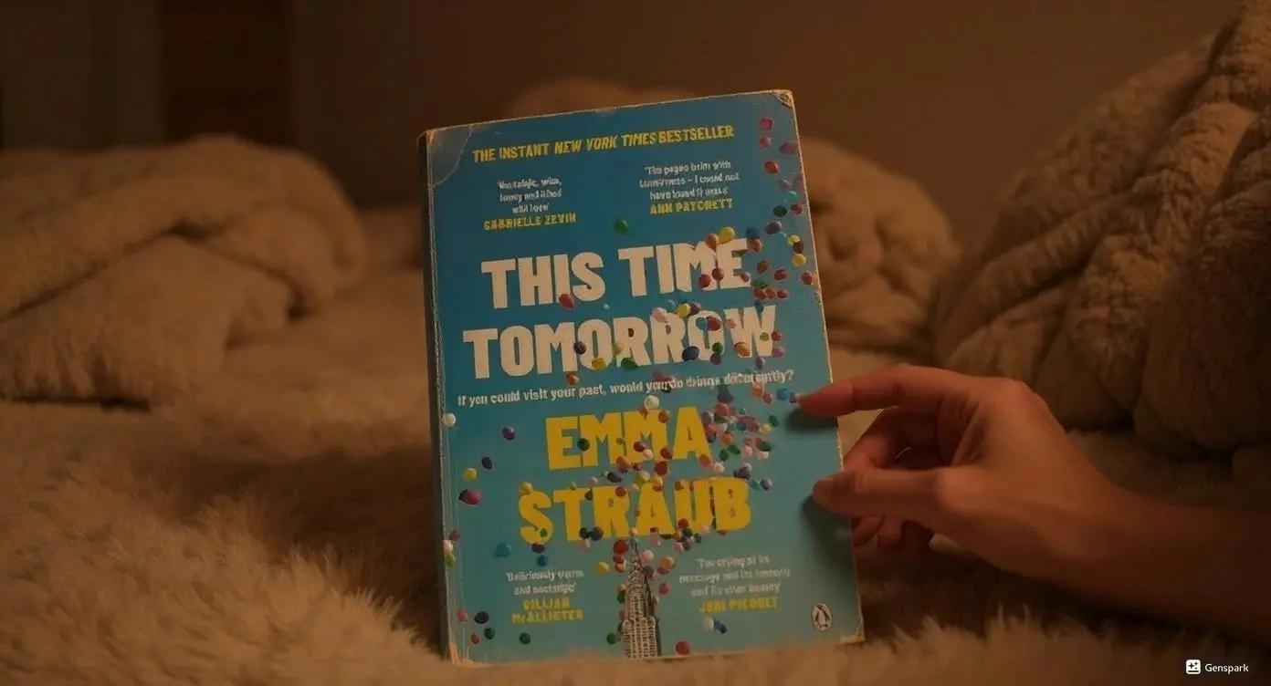 This Time Tomorrow By Emma Straub Book Review by Som Dutt from https://dionysusreviews.com AI Image