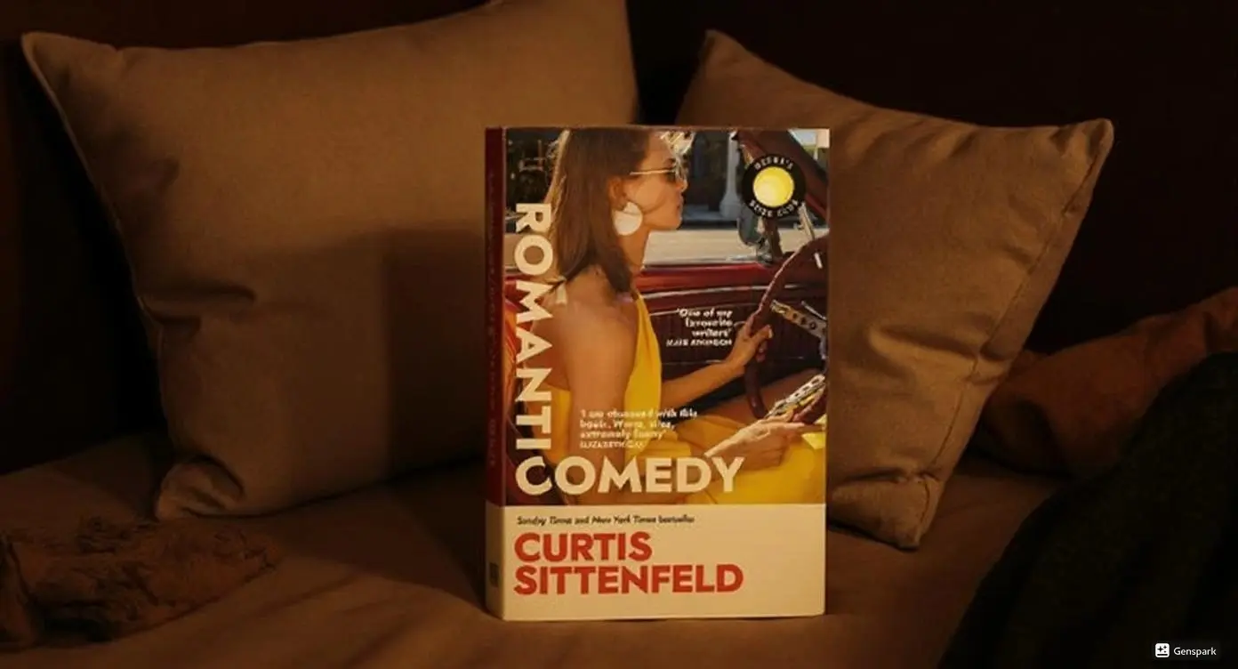 Romantic Comedy By Curtis Sittenfeld Book Review by Som Dutt from https://dionysusreviews.com AI Image