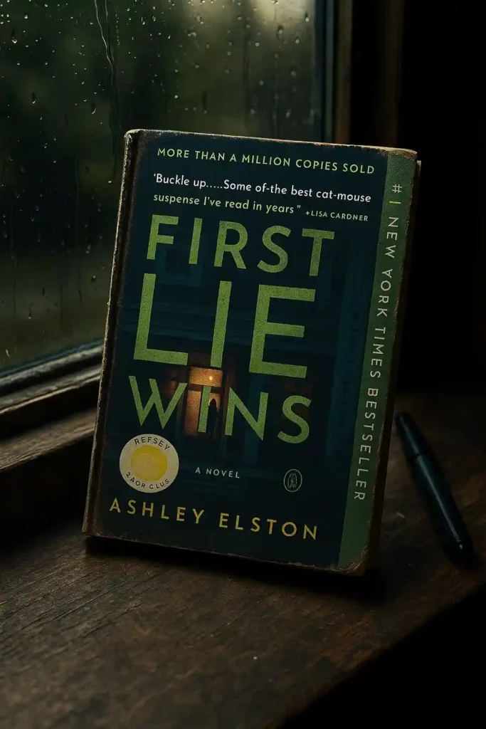 First Lie Wins by Ashley Elston Book Review by Som Dutt from https://dionysusreviews.com AI Image