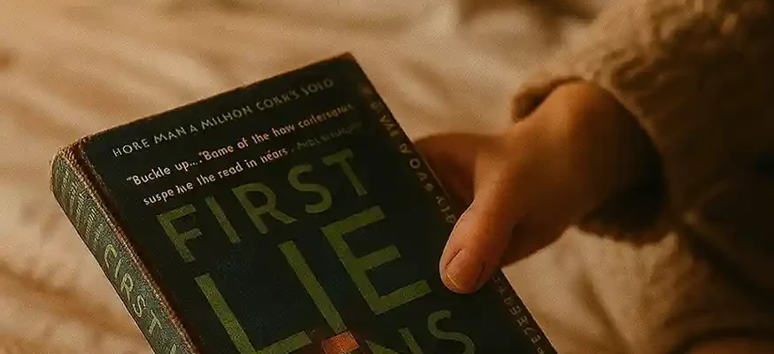 First Lie Wins by Ashley Elston Book Review by Som Dutt from https://dionysusreviews.com AI Image