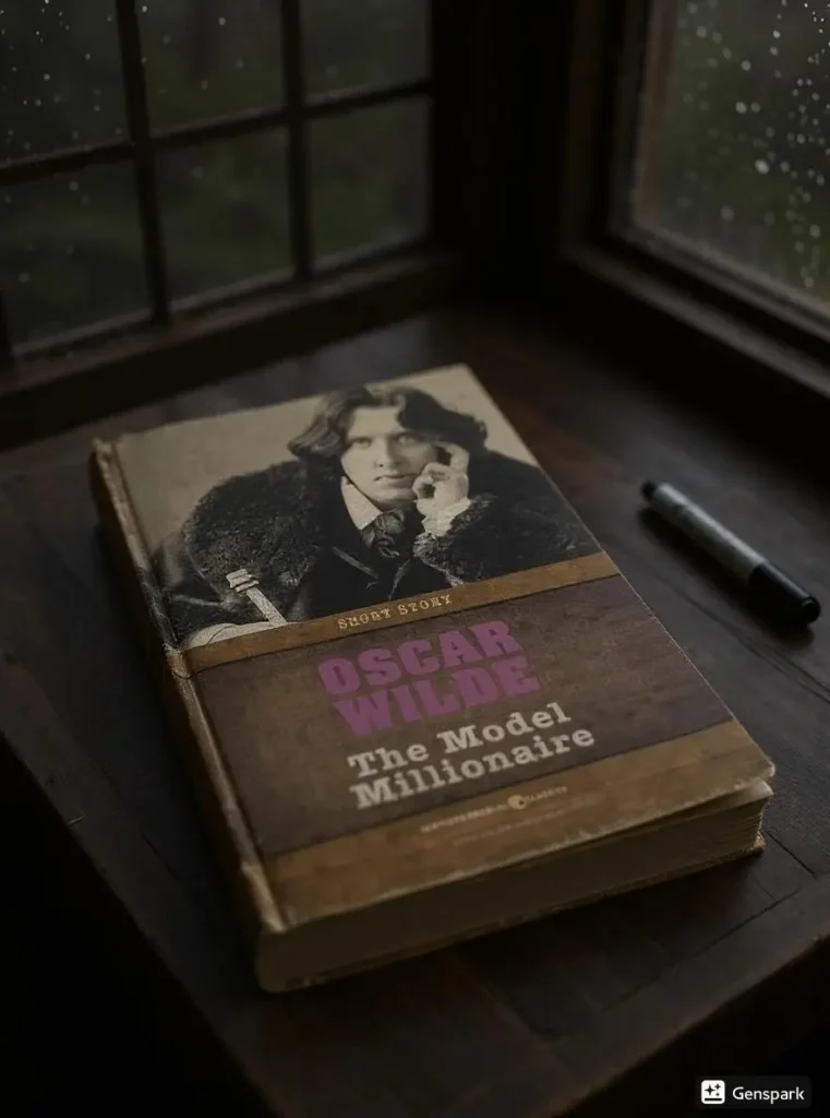 The Model Millionaire by Oscar Wilde Book Review by Som Dutt from https://dionysusreviews.com AI Image