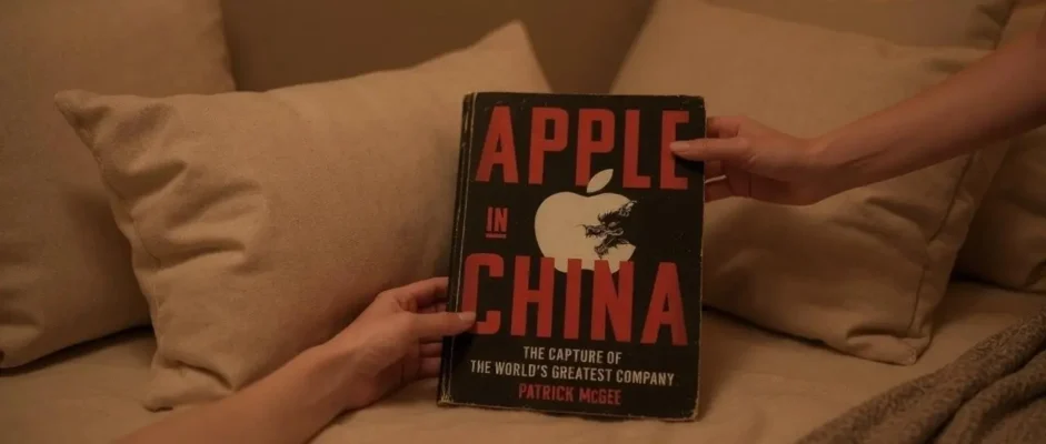 Apple in China by Patrick McGee Book Review by Som Dutt from https://dionysusreviews.com AI Image