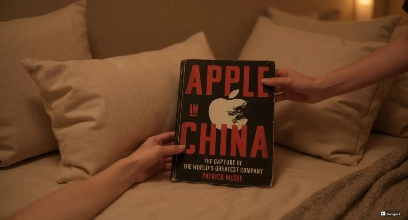 Apple in China by Patrick McGee Book Review by Som Dutt from https://dionysusreviews.com AI Image