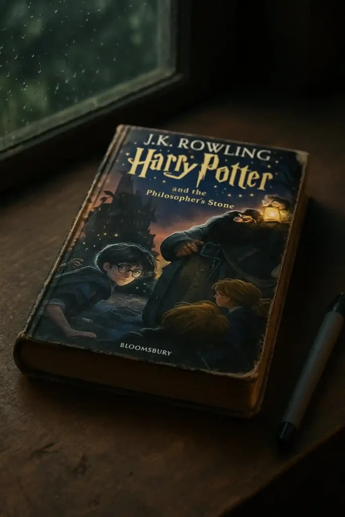 Harry Potter And The Philosopher's Stone By J.K. Rowling Book Review by Som Dutt from https://dionysusreviews.com AI Image