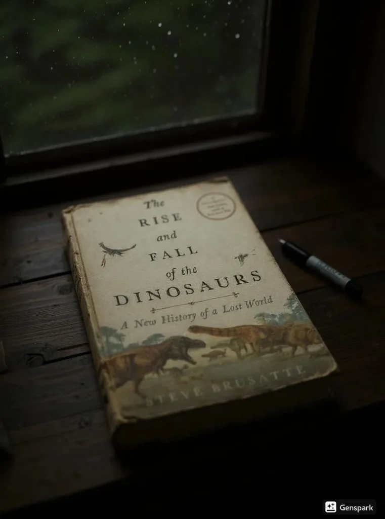 The Rise And Fall Of The Dinosaurs By Steve Brusatte Book Review by Som Dutt from https://dionysusreviews.com AI Image