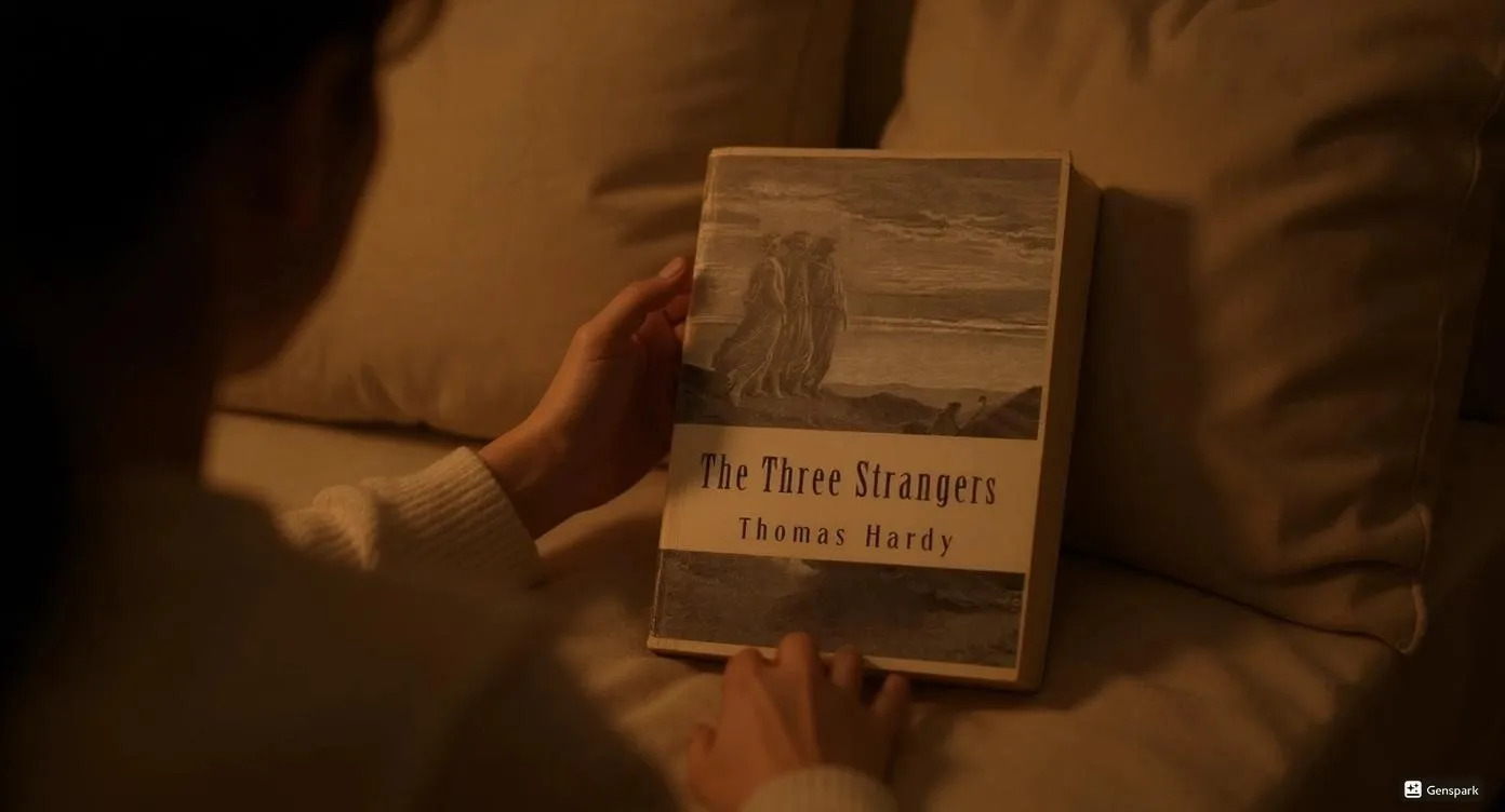 The Three Strangers by Thomas Hardy Book Review by Som Dutt from https://dionysusreviews.com AI Image