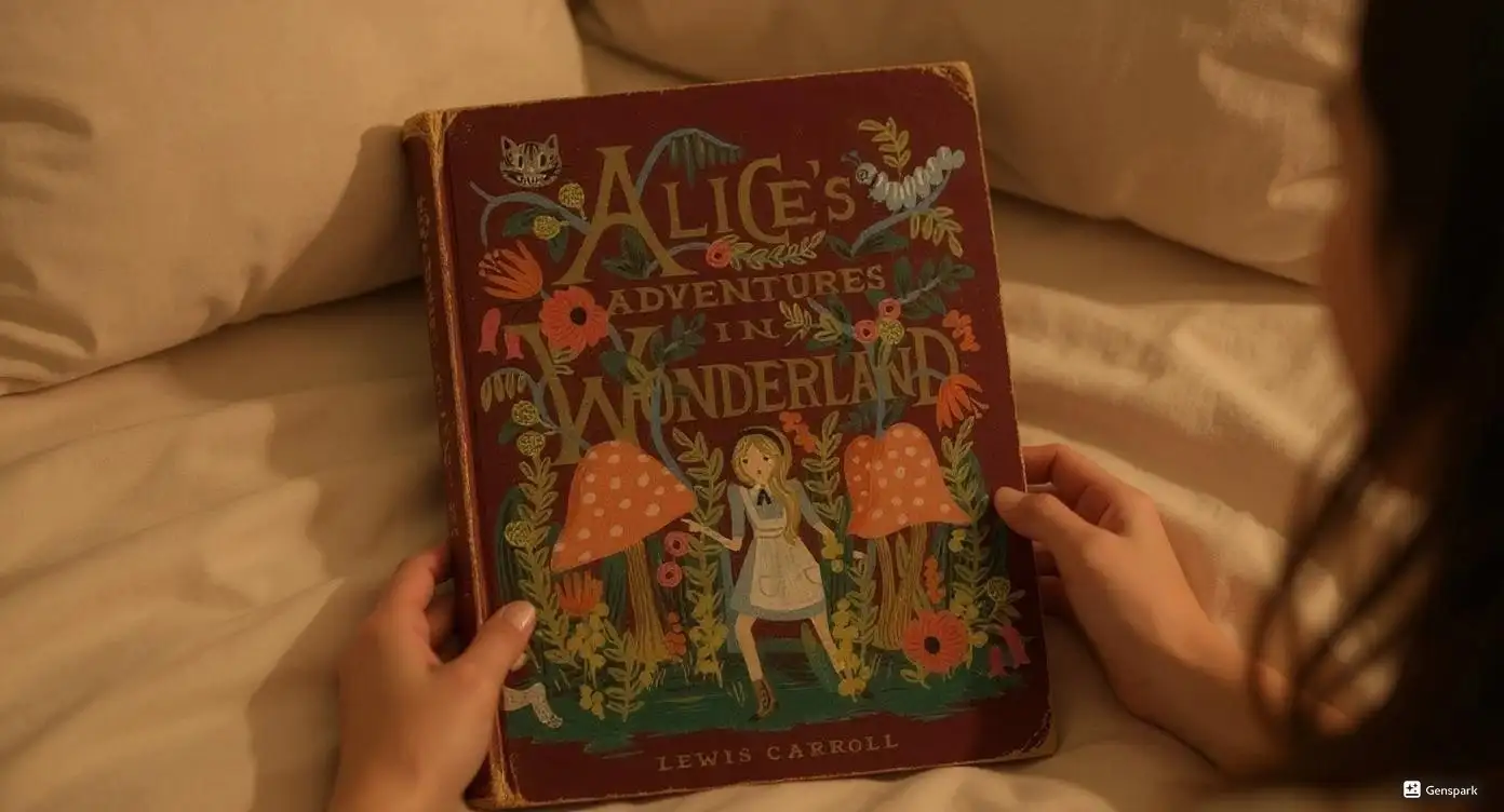 Alice’s Adventures in Wonderland by Lewis Carroll Book Review by Som Dutt from https://dionysusreviews.com AI Image