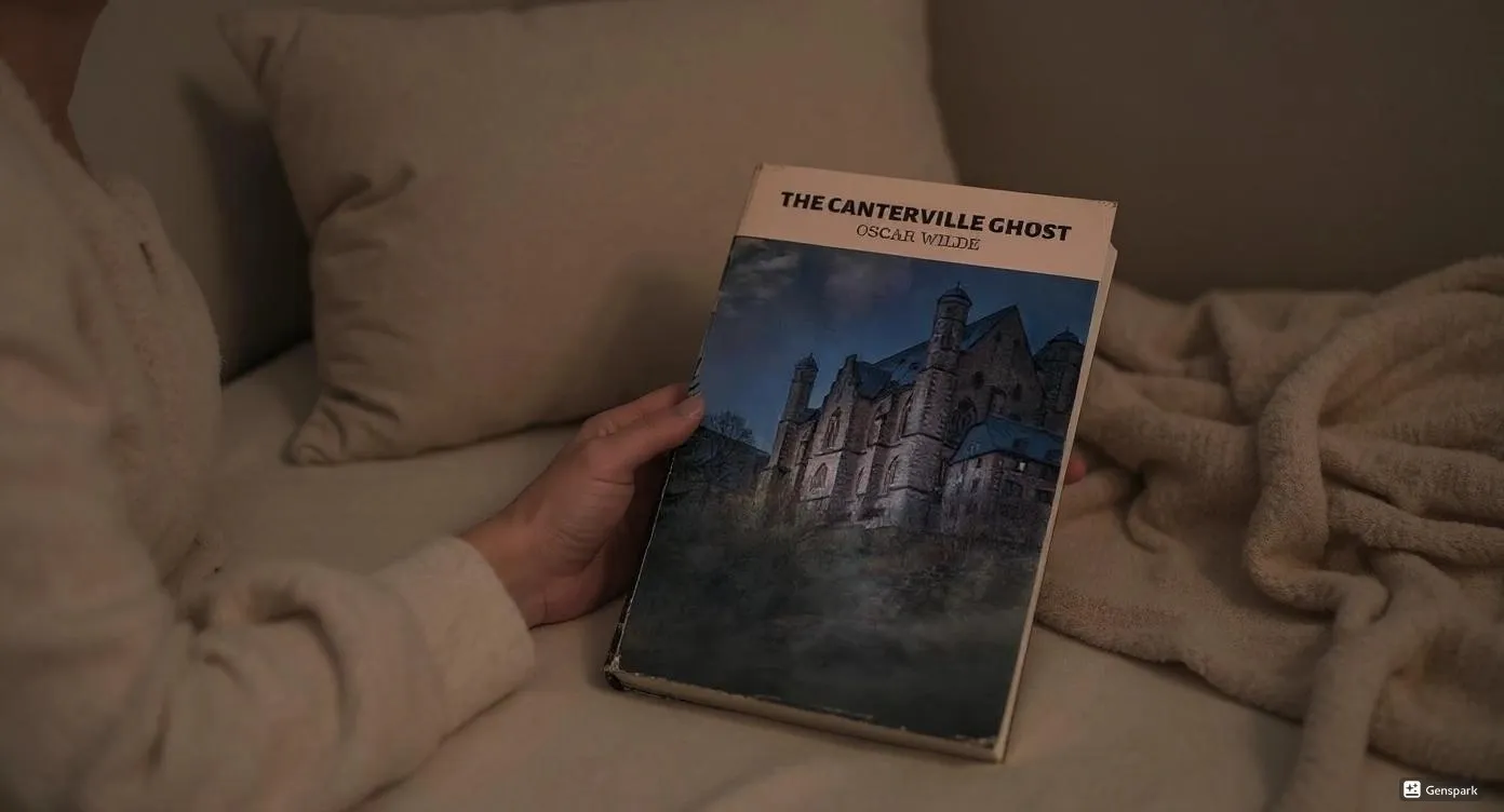 The Canterville Ghost by Oscar Wilde Book Review by Som Dutt from https://dionysusreviews.com AI Image