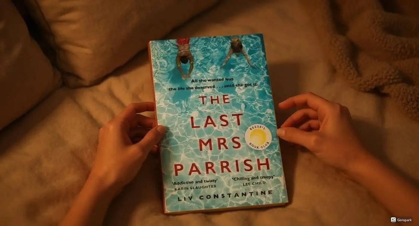 The Last Mrs Parrish by Liv Constantine Book Review by Som Dutt from https://dionysusreviews.com AI Image