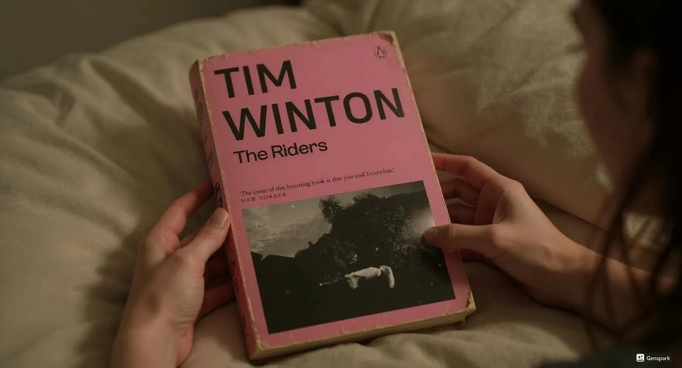The Riders by Tim Winton Book Review by Som Dutt from https://dionysusreviews.com AI Image