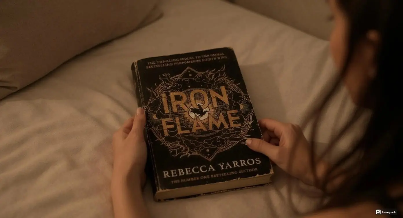 Iron Flame by Rebecca Yarros Book Review by Som Dutt from https://dionysusreviews.com AI Image
