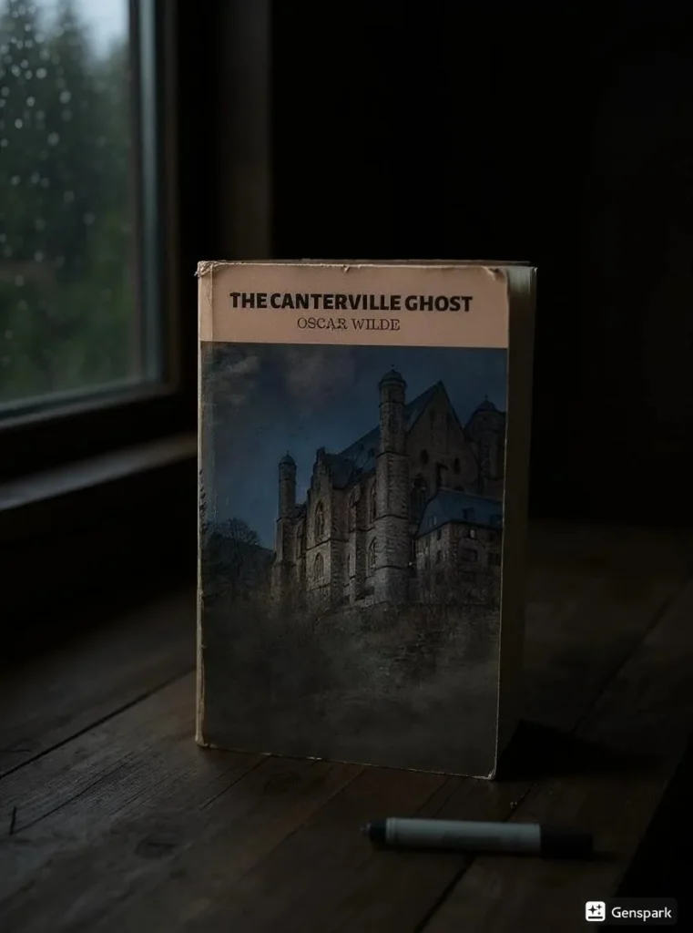 The Canterville Ghost by Oscar Wilde Book Review by Som Dutt from https://dionysusreviews.com AI Image