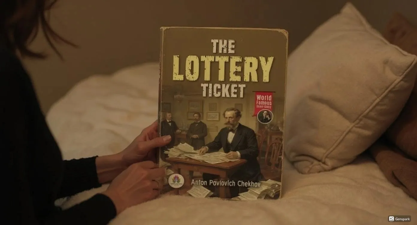 The Lottery Ticket by Anton Chekhov Book Review by Som Dutt from https://dionysusreviews.com AI Image