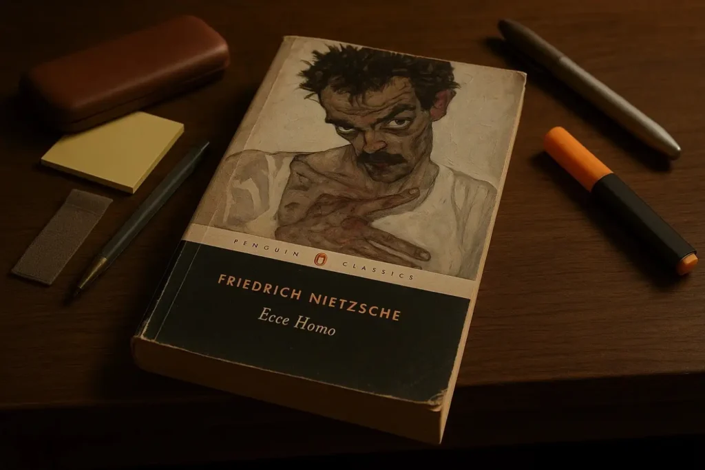 Ecce Homo by Friedrich Nietzsche Book Review by Som Dutt from https://dionysusreviews.com AI Image