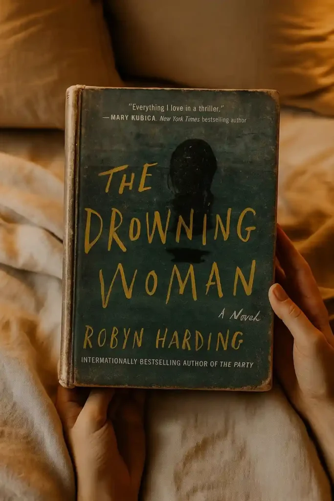 The Drowning Woman by Robyn Harding Book Review by Som Dutt from https://dionysusreviews.com AI Image